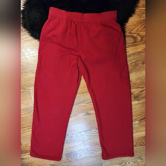 St. John's Bay Active Straight Leg Fleece Sweat Pants Red Size L - Picture 5 of 6